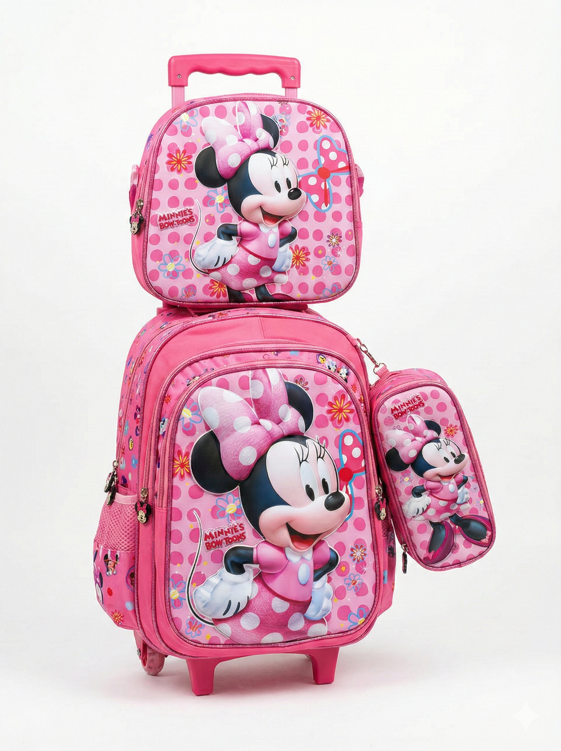 Kit Escolar 3D Premium: Morral Ruedas + Lonchera Térmica + Cartuchera